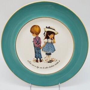 Roth Vintage 1970s Holly Hobbie Petticoats and Pantaloons Decorative Plate